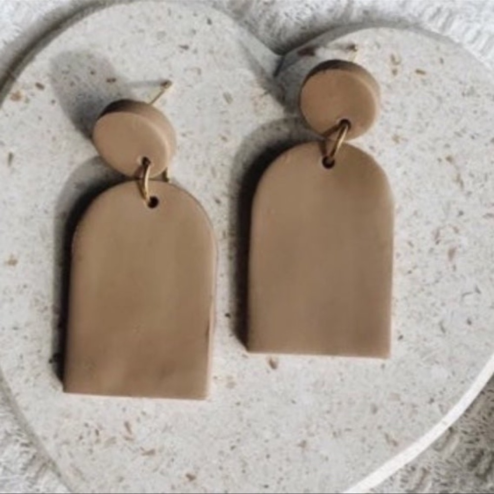 Handmade clay earrings
